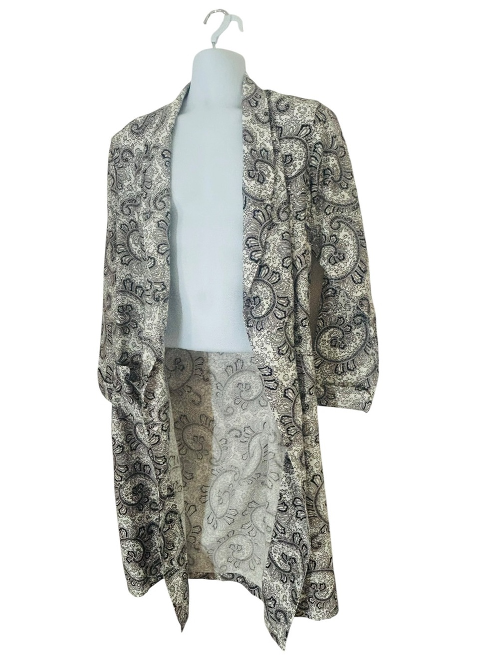 Idle Hour Vintage 60s Men’s Paisley Robe Smoking Jacket Size M Classic - Picture 5 of 10